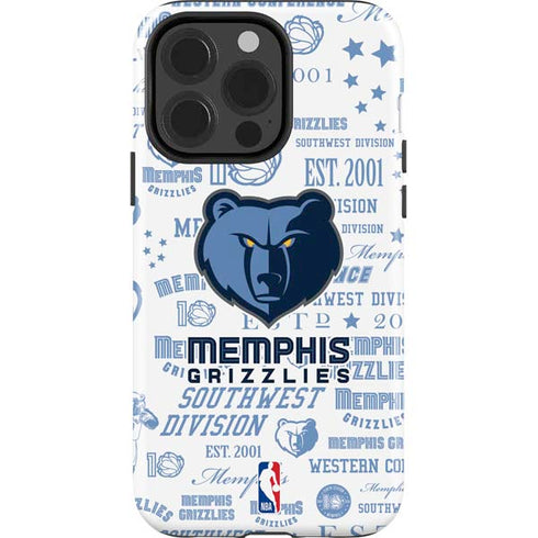 NBA Memphis Grizzlies Historic Blast iPhone 15 Pro Impact Case