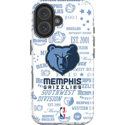 NBA Memphis Grizzlies Historic Blast iPhone 16 Plus Impact Case