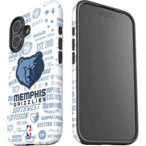 NBA Memphis Grizzlies Historic Blast iPhone 16 Plus Impact Case