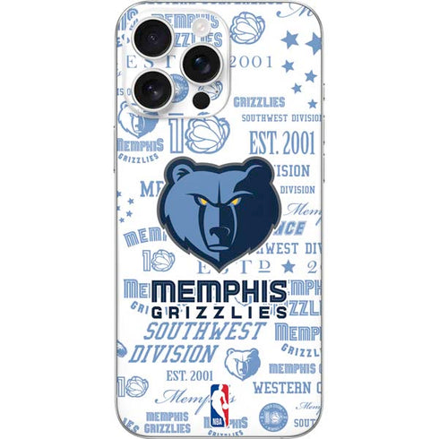 NBA Memphis Grizzlies Historic Blast iPhone 16 Pro Max Skin