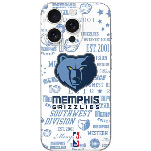 NBA Memphis Grizzlies Historic Blast iPhone 16 Pro Skin