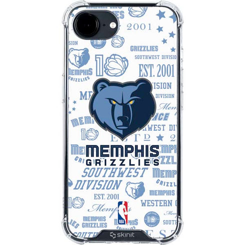 NBA Memphis Grizzlies Historic Blast iPhone 16e Clear Case