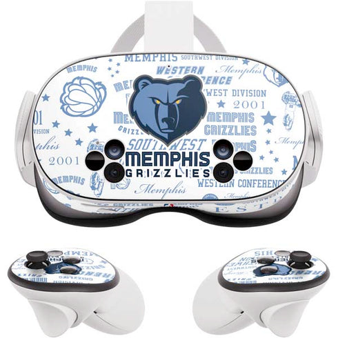 NBA Memphis Grizzlies Historic Blast Meta Quest 3S Skin