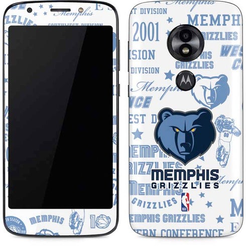 NBA Memphis Grizzlies Historic Blast Moto E5 Play Skin