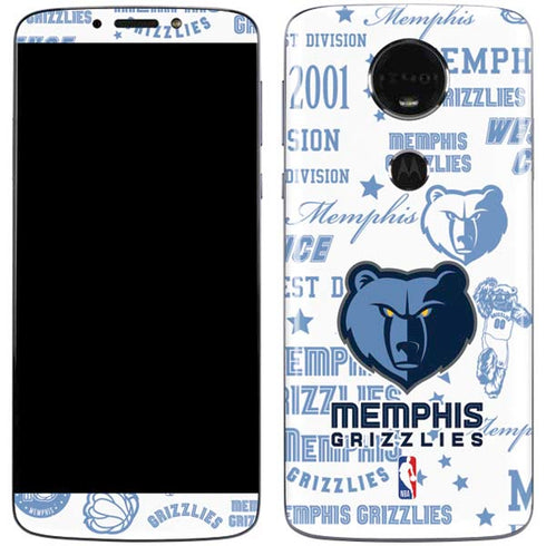 NBA Memphis Grizzlies Historic Blast Moto E5 Plus Skin
