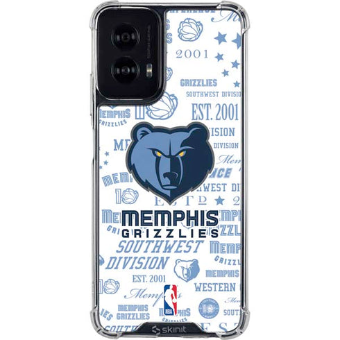 NBA Memphis Grizzlies Historic Blast Moto G Power 5G (2024) Clear Case