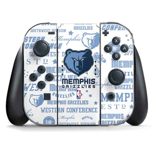NBA Memphis Grizzlies Historic Blast Nintendo Switch (2017-2021) Joy-Con Controller Skin