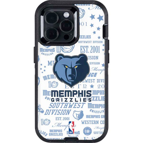 NBA Memphis Grizzlies Historic Blast Otterbox Defender iPhone Skin