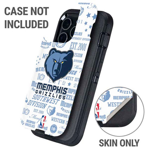 NBA Memphis Grizzlies Historic Blast Otterbox Defender iPhone Skin
