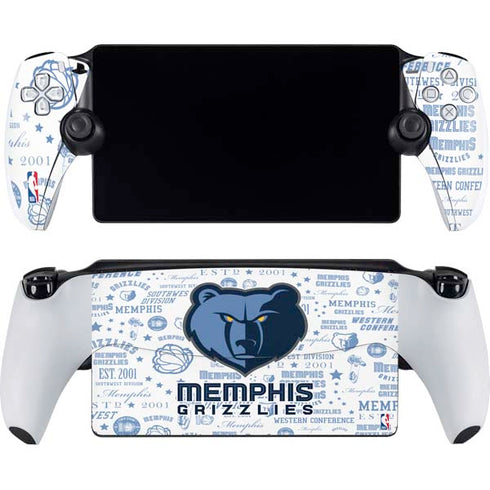 NBA Memphis Grizzlies Historic Blast PlayStation Portal Remote Player Skin