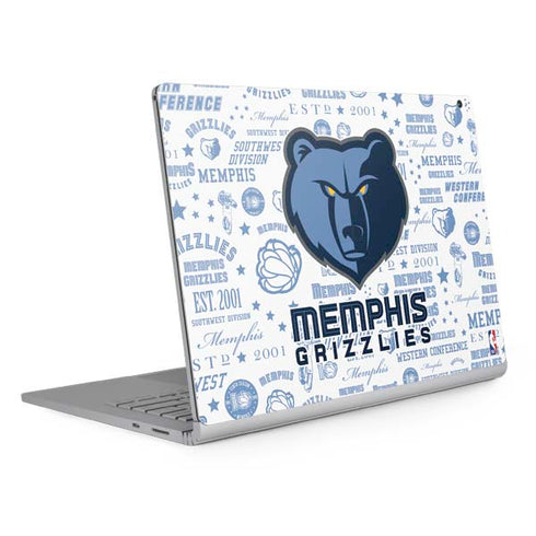 NBA Memphis Grizzlies Historic Blast Surface Book 2 15in Skin