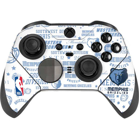 NBA Memphis Grizzlies Historic Blast Xbox Elite Wireless Controller Series 2 Skin