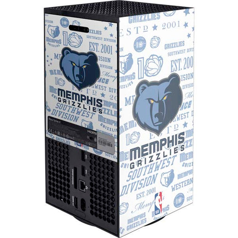 NBA Memphis Grizzlies Historic Blast XBox Series X Digital Edition Console Skin