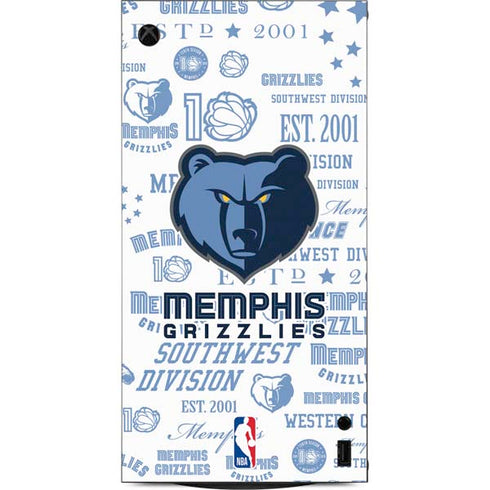 NBA Memphis Grizzlies Historic Blast XBox Series X Digital Edition Console Skin
