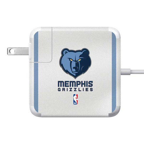 NBA Memphis Grizzlies Home Jersey 85W Power Adapter (15 and 17 inch MacBook Pro Charger) Skin
