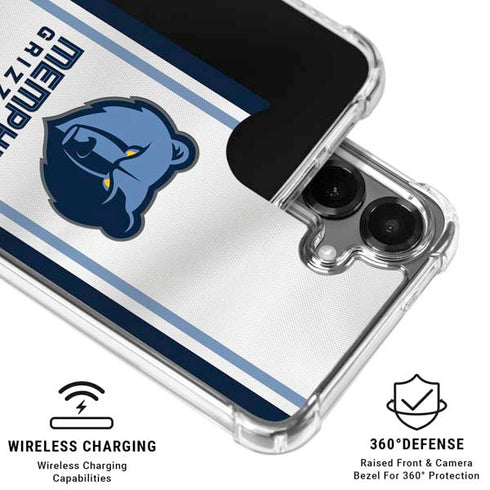 NBA Memphis Grizzlies Home Jersey Galaxy S26 Plus Clear Case