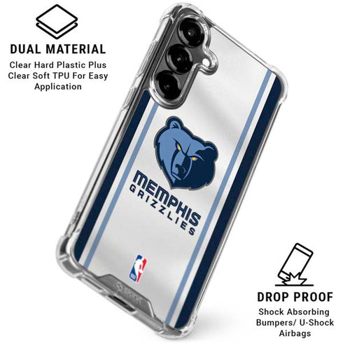 NBA Memphis Grizzlies Home Jersey Galaxy S26 Plus Clear Case