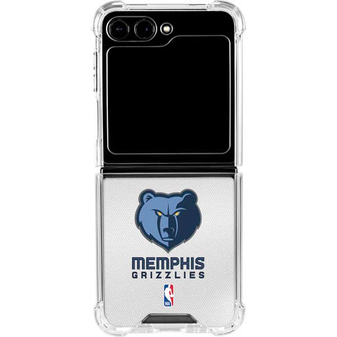 NBA Memphis Grizzlies Home Jersey Galaxy Z Flip6 Clear Case