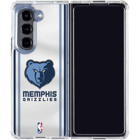 NBA Memphis Grizzlies Home Jersey Galaxy Z Fold5 5G Clear Case