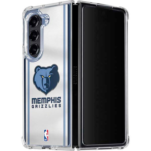 NBA Memphis Grizzlies Home Jersey Galaxy Z Fold5 5G Clear Case