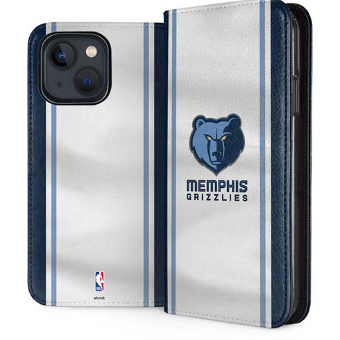 NBA Memphis Grizzlies Home Jersey iPhone 15 Plus Folio Case
