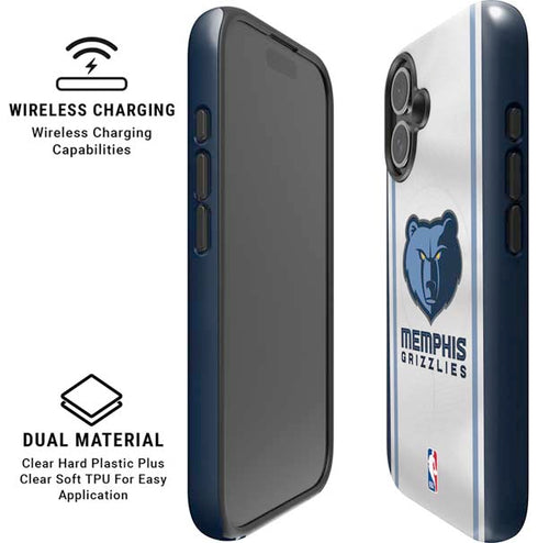 NBA Memphis Grizzlies Home Jersey iPhone 16 Magsafe Impact Case