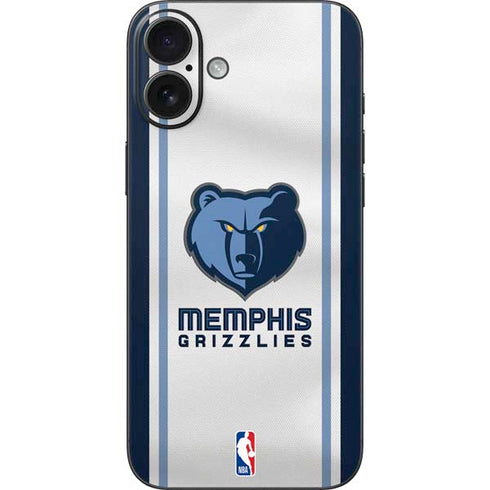 NBA Memphis Grizzlies Home Jersey iPhone 16 Plus Skin