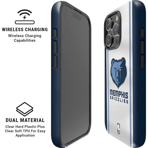 NBA Memphis Grizzlies Home Jersey iPhone 16 Pro Magsafe Impact Case