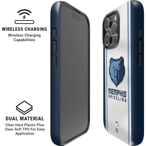 NBA Memphis Grizzlies Home Jersey iPhone 16 Pro Max Magsafe Impact Case