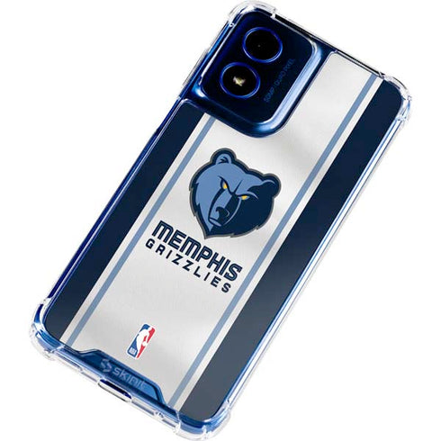 NBA Memphis Grizzlies Home Jersey Moto G 5G (2024) Clear Case