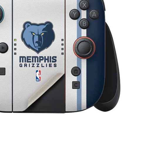 NBA Memphis Grizzlies Home Jersey Nintendo Switch 2 (2025) Joy-Con Controller Skin