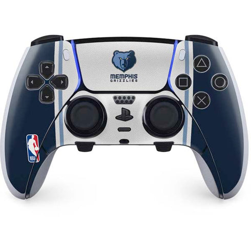 NBA Memphis Grizzlies Home Jersey PS5 DualSense Edge Pro Controller Skin