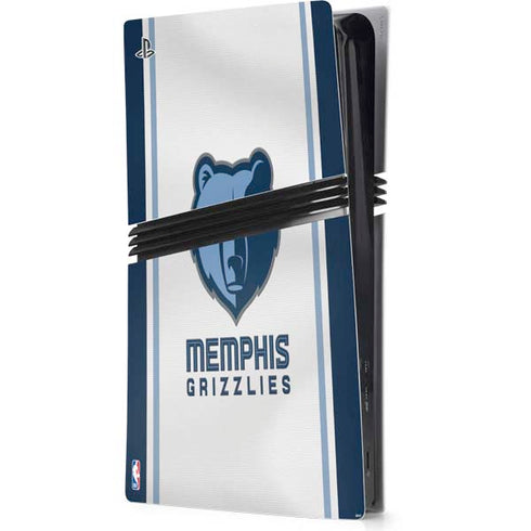 NBA Memphis Grizzlies Home Jersey PS5 Pro Console Skin