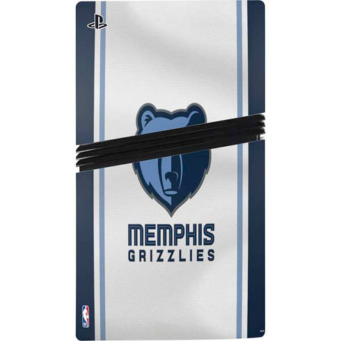NBA Memphis Grizzlies Home Jersey PS5 Pro Console Skin