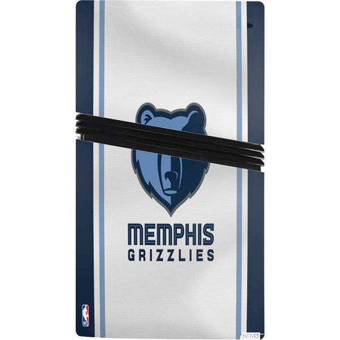 NBA Memphis Grizzlies Home Jersey PS5 Pro Console Skin