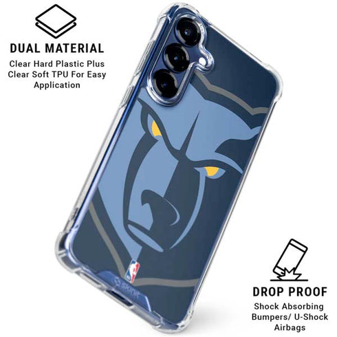 NBA Memphis Grizzlies Large Logo Galaxy S25 Plus Clear Case