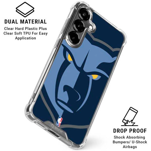 NBA Memphis Grizzlies Large Logo Galaxy S26 Plus Clear Case