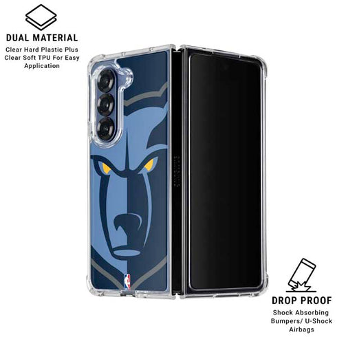 NBA Memphis Grizzlies Large Logo Galaxy Z Fold6 Clear Case