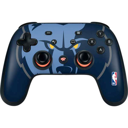 NBA Memphis Grizzlies Large Logo Google Stadia Controller Skin