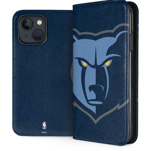 NBA Memphis Grizzlies Large Logo iPhone 15 Plus Folio Case