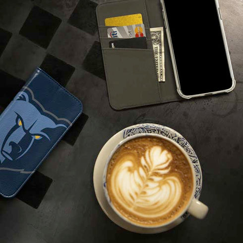 NBA Memphis Grizzlies Large Logo iPhone 15 Pro Max Folio Case