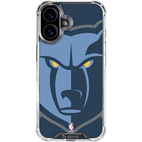 NBA Memphis Grizzlies Large Logo iPhone 16 Clear Case