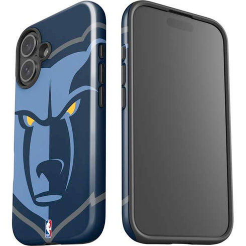 NBA Memphis Grizzlies Large Logo iPhone 16 Plus Impact Case