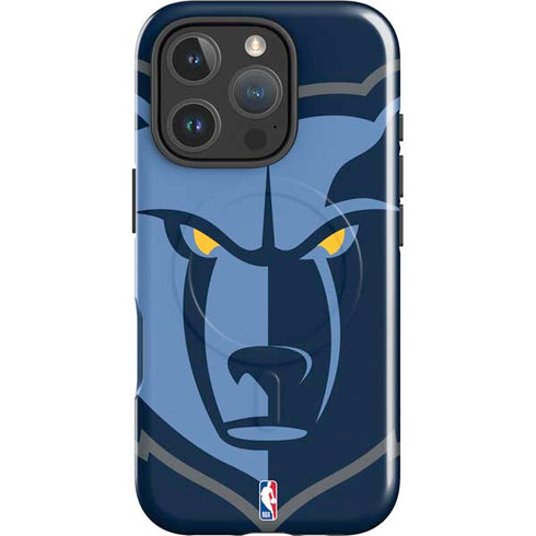 NBA Memphis Grizzlies Large Logo iPhone 16 Pro Magsafe Impact Case