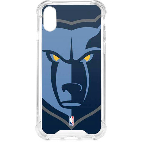 NBA Memphis Grizzlies Large Logo iPhone XS Clear Case