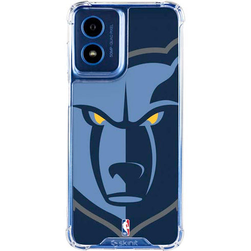 NBA Memphis Grizzlies Large Logo Moto G 5G (2024) Clear Case