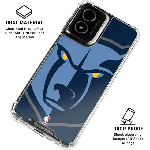 NBA Memphis Grizzlies Large Logo Moto G Power 5G (2024) Clear Case