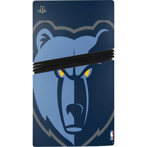 NBA Memphis Grizzlies Large Logo PS5 Pro Disk Bundle Skin