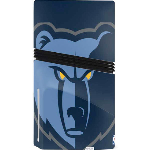 NBA Memphis Grizzlies Large Logo PS5 Pro Disk Bundle Skin