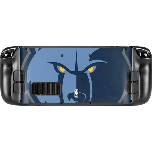 NBA Memphis Grizzlies Large Logo Steam Deck Handheld Gaming Computer OLED Skin